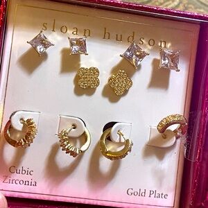 Sloan Hudson gold plated earring set